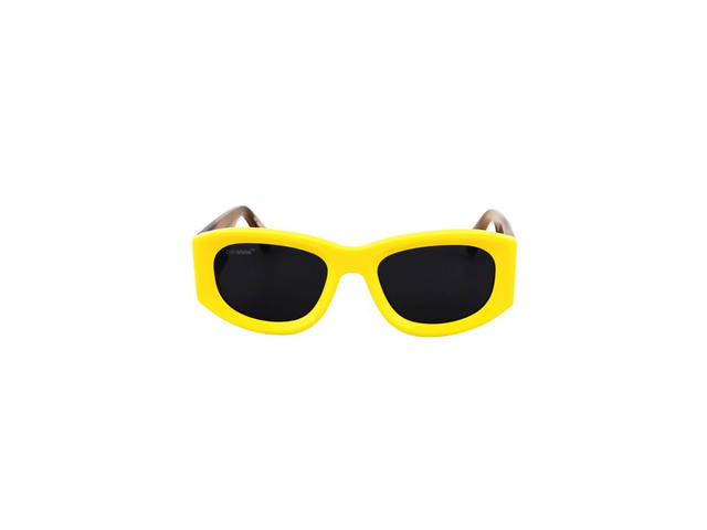 Off-White Off-White Joan Sunglasses In Yellow-Havana Acetate Frame With Grey Lenses - view 2