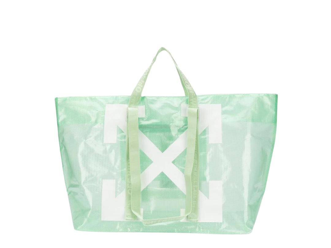 Off-White Off-White Large Arrows Tote Light Green