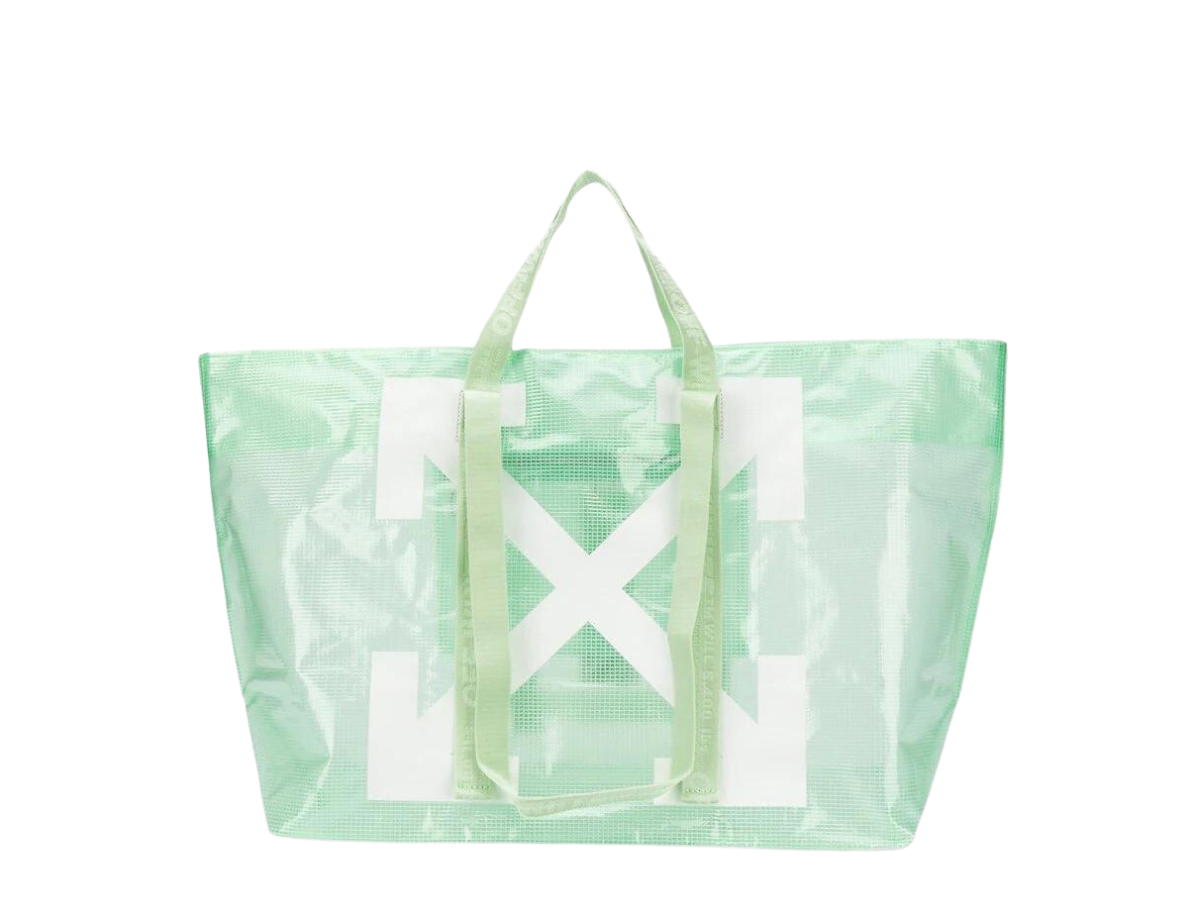 Off-White Off-White Large Arrows Tote Light Green