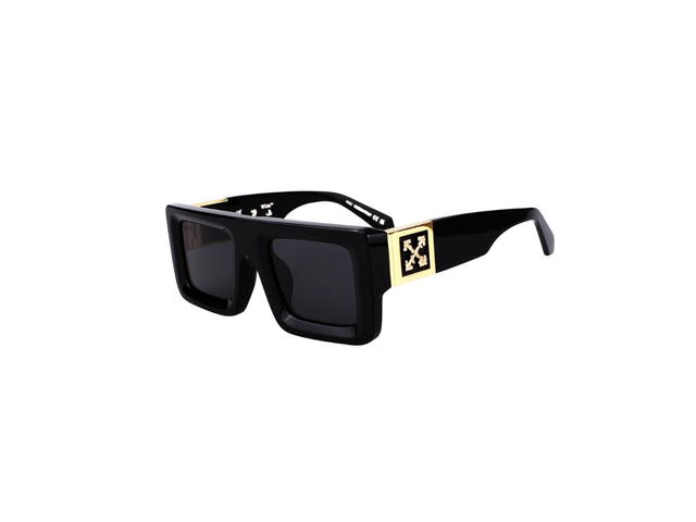 Off-White Off-White Leonardo Sunglasses In Black Frame With Dark Grey Lenses - view 3