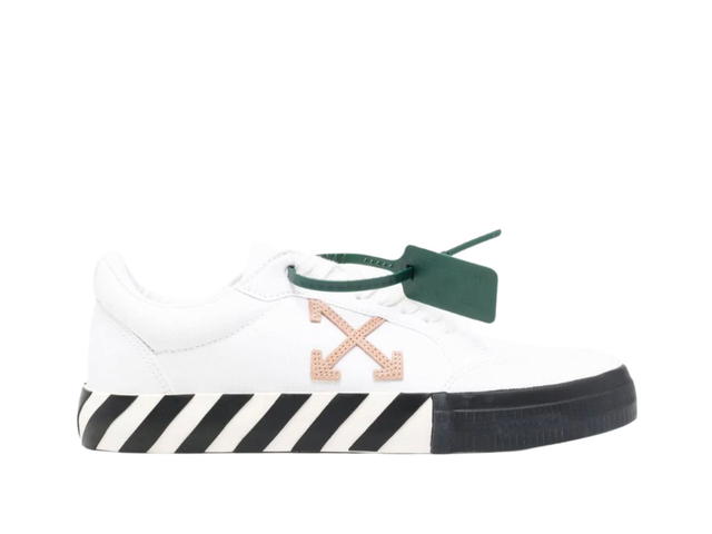 Off-White Off-White Low Vulcanised Canvas Sneaker White Dark Sand - view 1
