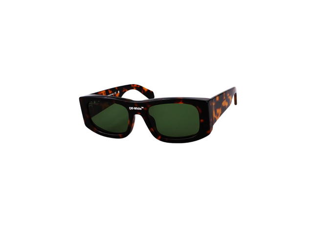 Off-White Off-White Lucio Sunglasses In Havana Acetate Frame With Green Lenses - view 1