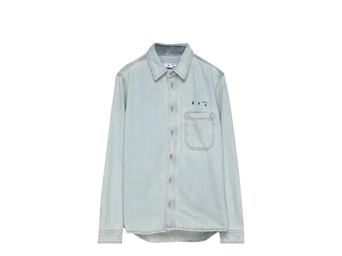 Off-White Off-White Marker Denim Shirt Vintage Fl