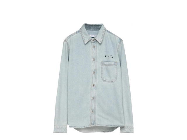 Off-White Off-White Marker Denim Shirt Vintage Fl - view 1