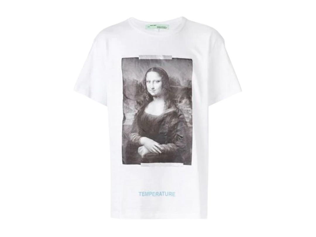 Off-White Off-White Monalisa Short Sleeve T-Shirt White Grey