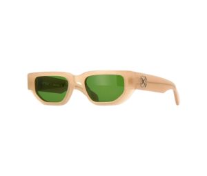 Buy Off-White OERI115 GREELEY Sunglasses In Shiny Beige Crystal Frame With Green Lenses at Sasom – Authentic and Ready to Ship