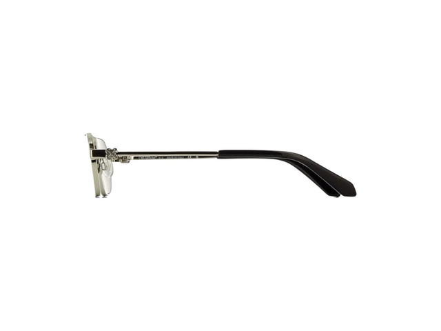 Off-White Off-White OERI123 VAIDEN Sunglasses In Shiny Silver Frame With Grey And Silver Flash Mirror Lenses - view 3