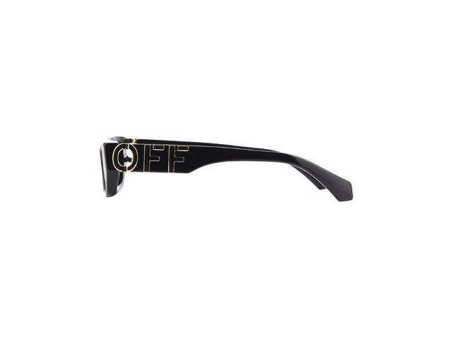 Off-White Off-White OERI124 FILLMORE Sunglasses In Shiny Black Frame With Green Light Mirror Lense - view 3
