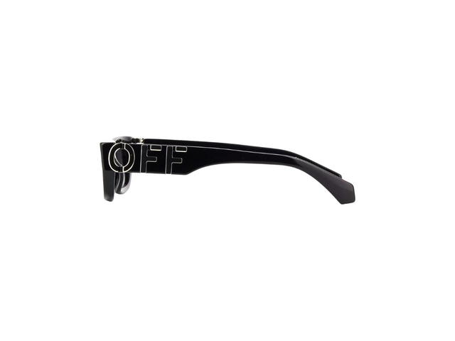 Off-White Off-White OERI124 FILLMORE Sunglasses In Shiny Black Frame With Grey With Light Mirror Lenses - view 3