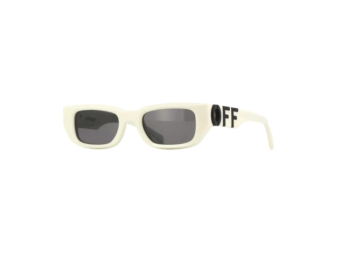 Off-White Off-White OERI124 FILLMORE Sunglasses In White Acetate Frame With Black Lens