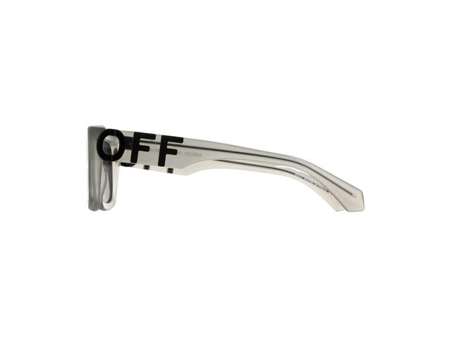 Off-White Off-White OERI125 HAYS Sunglasses In Grey Crystal Frame With Dark Grey Light Mirror Lenses - view 3