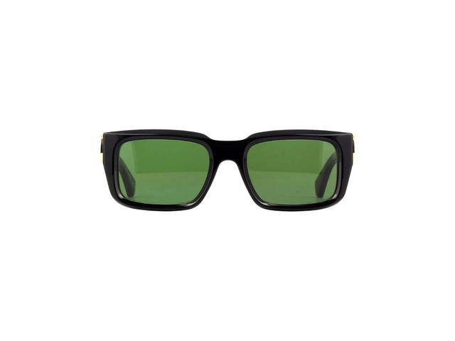 Off-White Off-White OERI125 HAYS Sunglasses In Shiny Black Frame With Grey Light Mirror Lenses - view 2