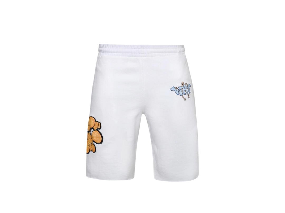 Off-White Off-White Off-White Graff Pupp Sweatshorts White