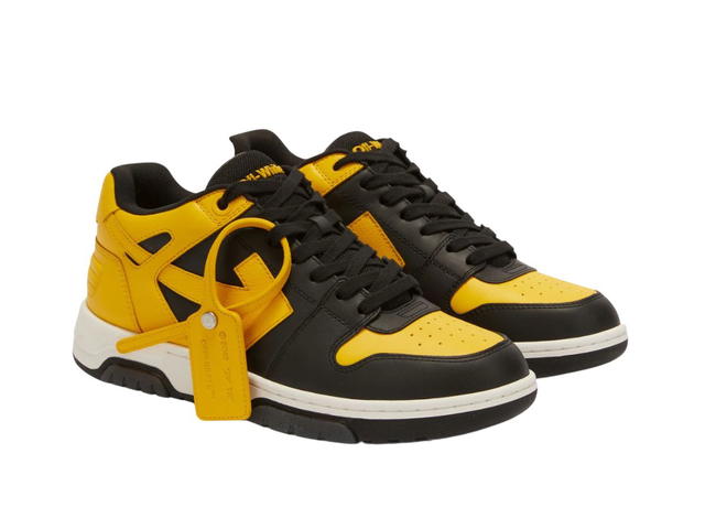 Off-White OFF-WHITE Out Of Office OOO Low Tops Black Yellow - view 2