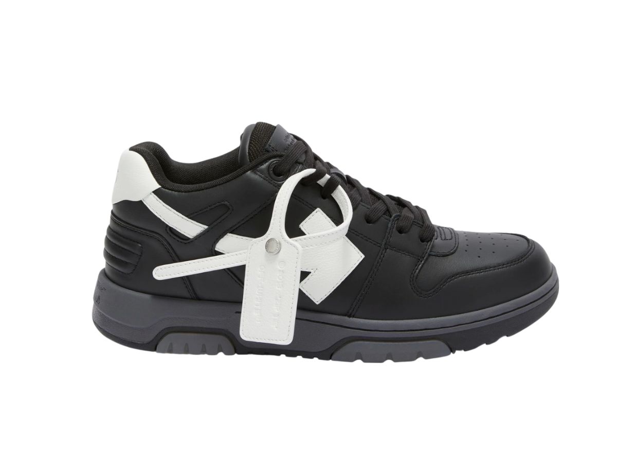 Off-White OFF-WHITE Out Of Office OOO Low Tops Black Gray White FW21