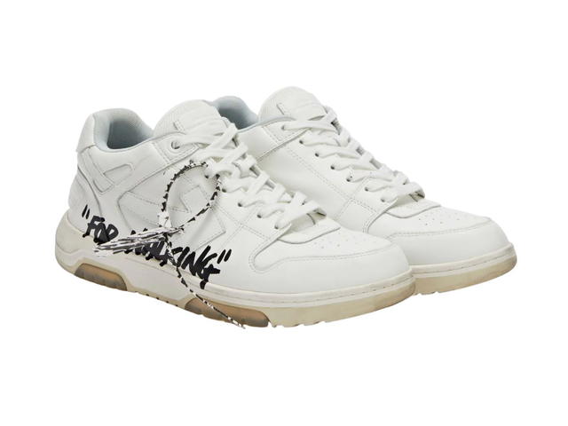 Off-White OFF-WHITE Out Of Office OOO Low Tops For Walking White Black - view 2