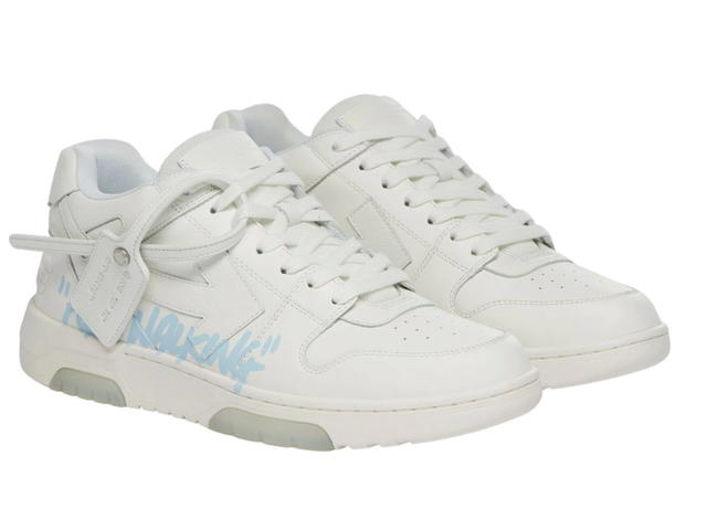 Off-White OFF-WHITE Out Of Office "OOO" Low Tops For Walking White Light Blue 2021 - view 2