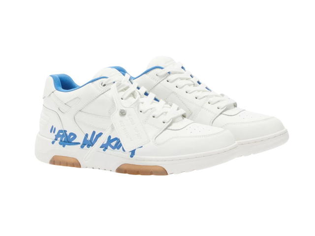 Off-White OFF-WHITE Out Of Office "OOO" Low Tops For Walking White White Dark Blue SS22 - view 2