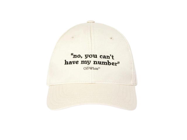 Off-White Off-White Quotes Baseball Cap Cream - view 1