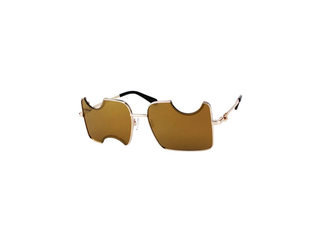 Off-White Off-White Salvador Sunglasses In Metal Gold Frame With Mirror Gold Lenses