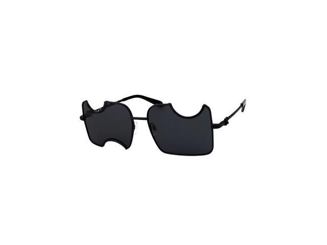 Off-White Off-White Salvador Sunglasses In Metal Matte Black Frame With Dark Grey Lenses - view 1