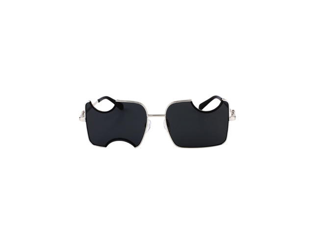 Off-White Off-White Salvador Sunglasses In Metal Silver Frame With Dark Grey Lenses - view 2