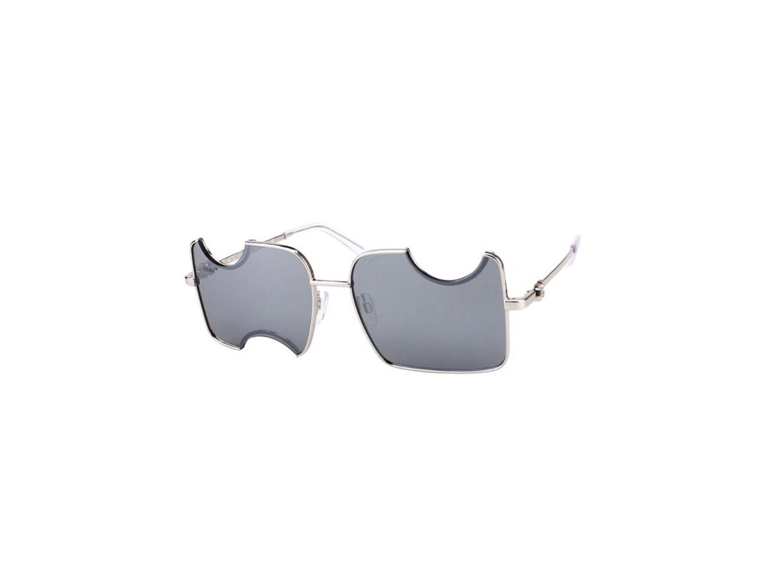Off-White Off-White Salvador Sunglasses In Metal Silver Frame With Mirror Silver Lenses