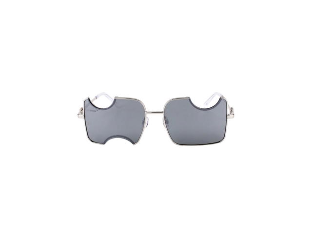 Off-White Off-White Salvador Sunglasses In Metal Silver Frame With Mirror Silver Lenses - view 2