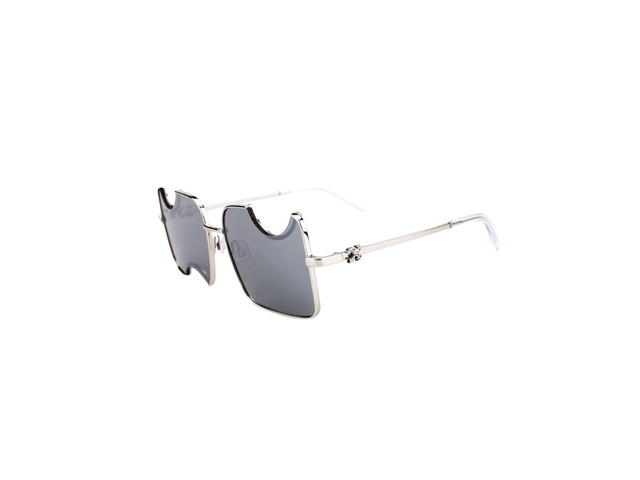 Off-White Off-White Salvador Sunglasses In Metal Silver Frame With Mirror Silver Lenses - view 3