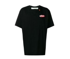Buy OFF-WHITE Slim Fit Split Logo Print T-Shirt Black at Sasom – Authentic and Ready to Ship