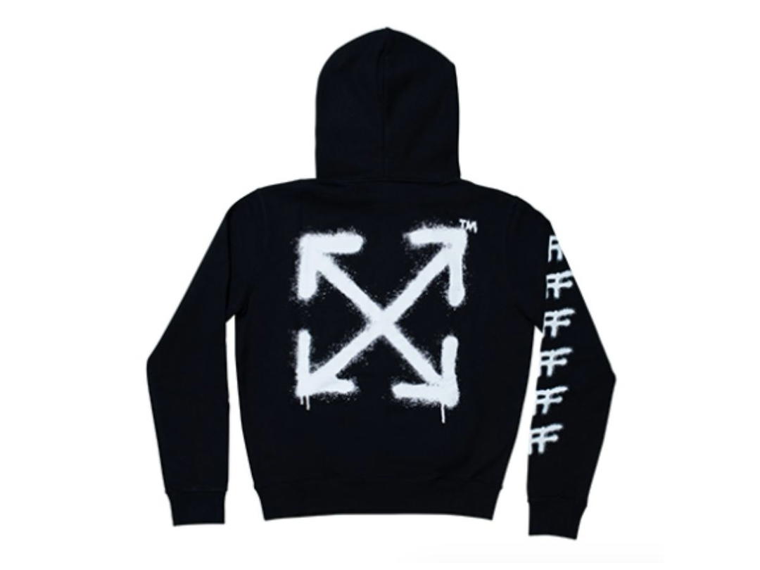 Off-White Off-White Spray Hoodie Black Multicolor