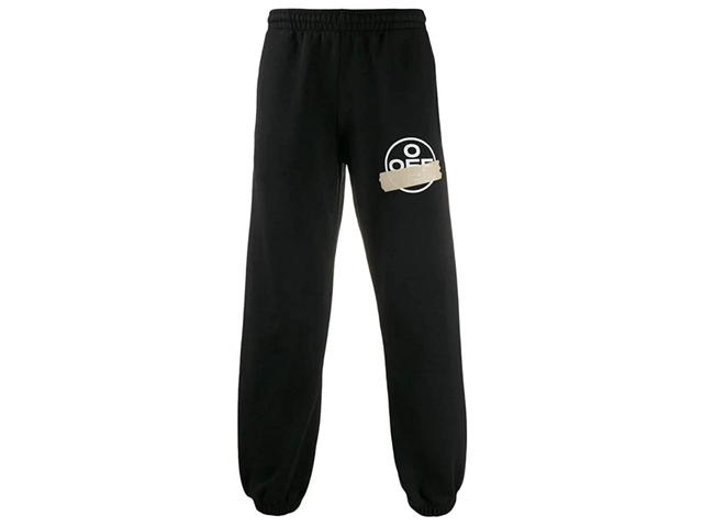 Off-White Off-White Tape Arrows Short Sweatpant Black Beige - view 1