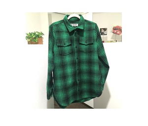 Buy OFF-WHITE TARTAN SHIRT DIAG ALL OVER Jacket Coat Green/White at Sasom – Authentic and Ready to Ship