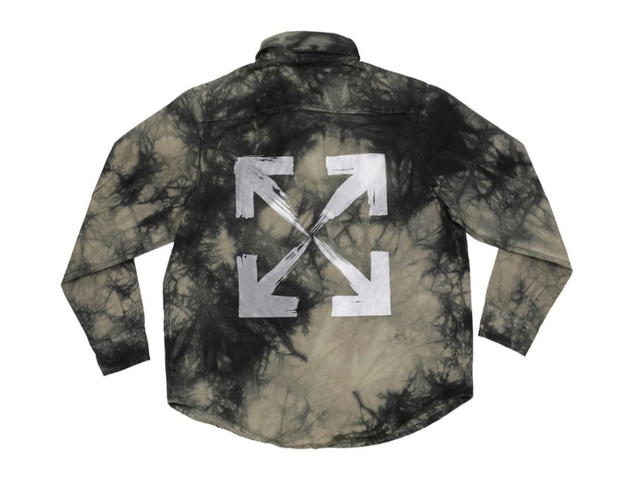 Off-White Off-White Tie Dye Work Shirt Black White White - view 1
