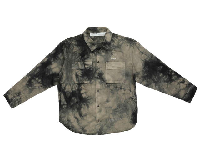 Off-White Off-White Tie Dye Work Shirt Black White White - view 2