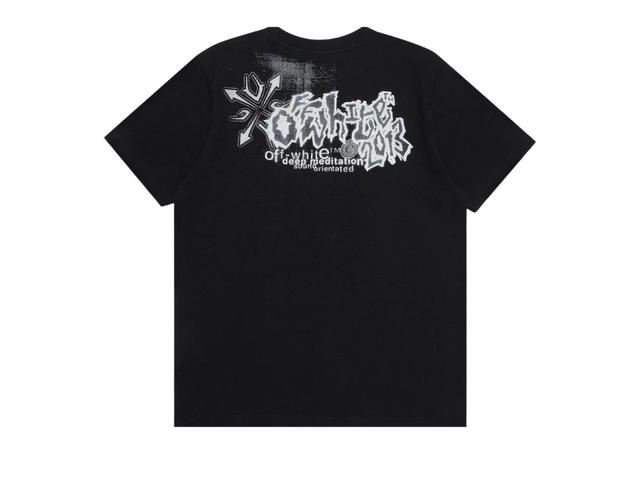 Off-White Off-White Tribal Type Slim Tee Black White - view 2