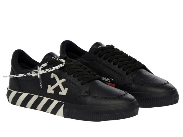 Off-White OFF-WHITE Vulc Low Leather Black White SS22 - view 2