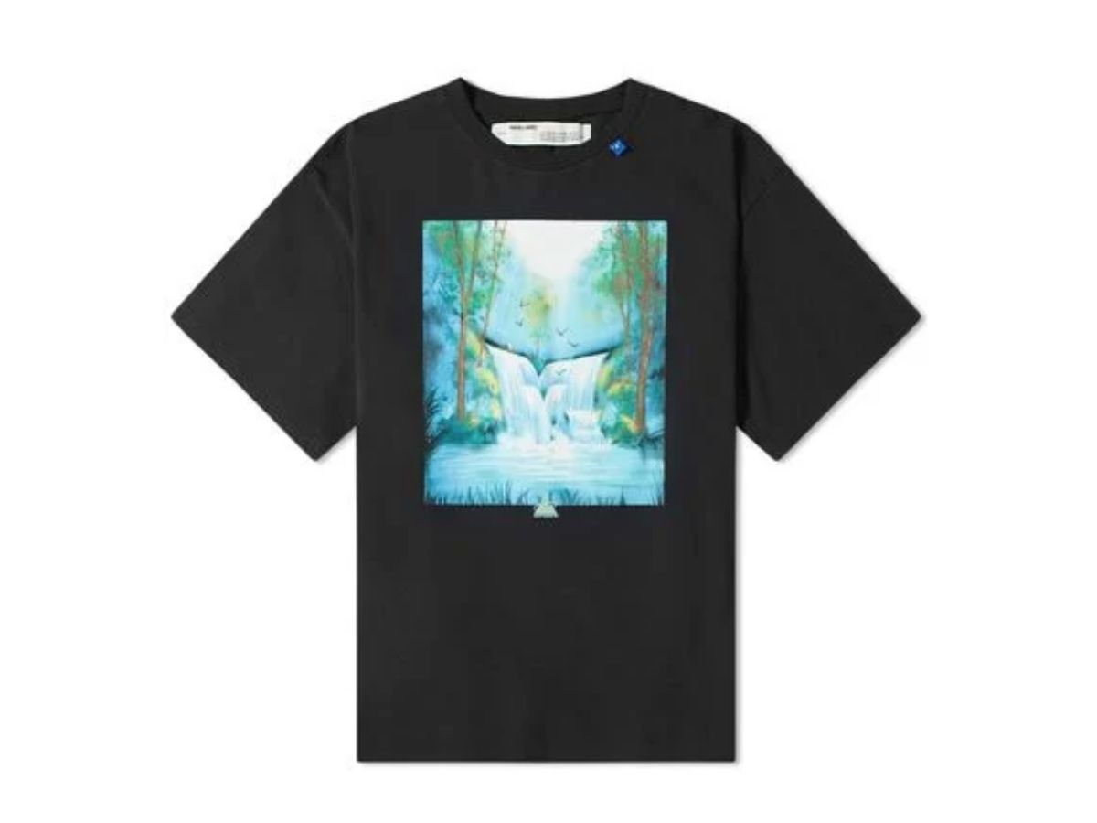 Off-White OFF-WHITE WATERFALL ARROW OVERSIZED TEE BLACK