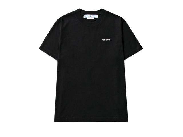 Off-White Off-White Wave Diagonal T-Shirt Black White - view 1