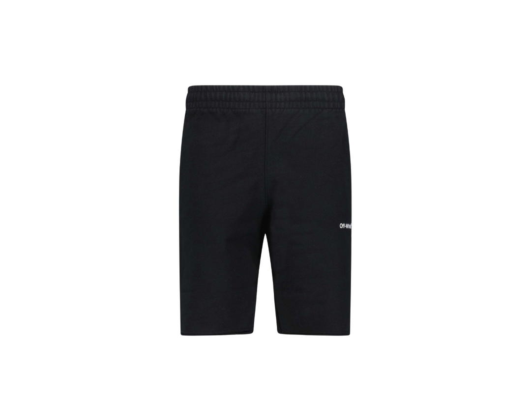 Off-White Off-White Wave Outline Diag Sweatshorts Black-White