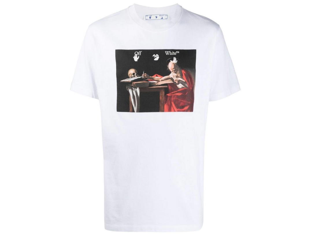 Off-White OFF-WHITE White Caravaggio Print T-Shirt White/Red
