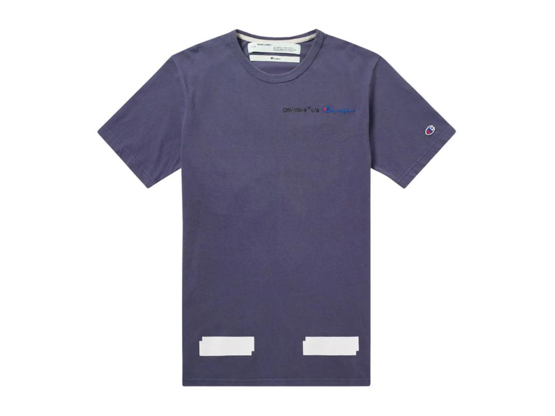Off-White Off-White X Champion Tee Blue White