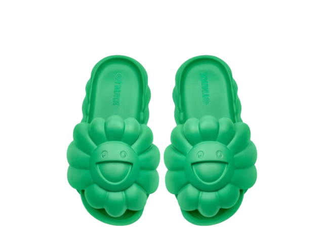 Ohana Hatake Ohana Hatake x Takashi Murakami Ohana Full-Bloom Slide Island Green - view 2