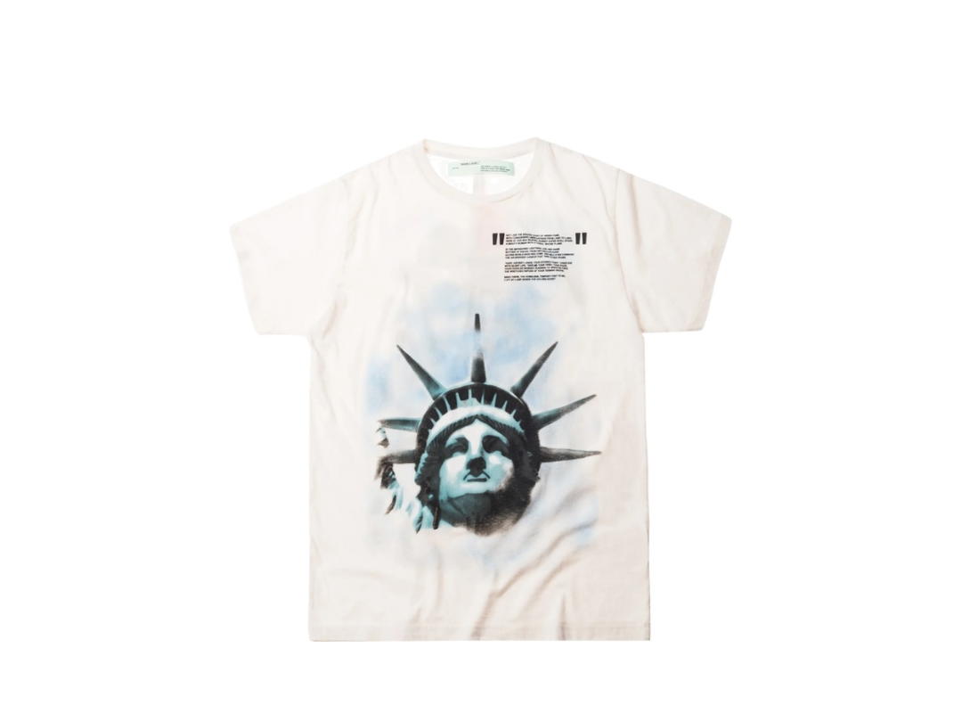 Off-White Off-White Liberty Slim Tee Off White Black