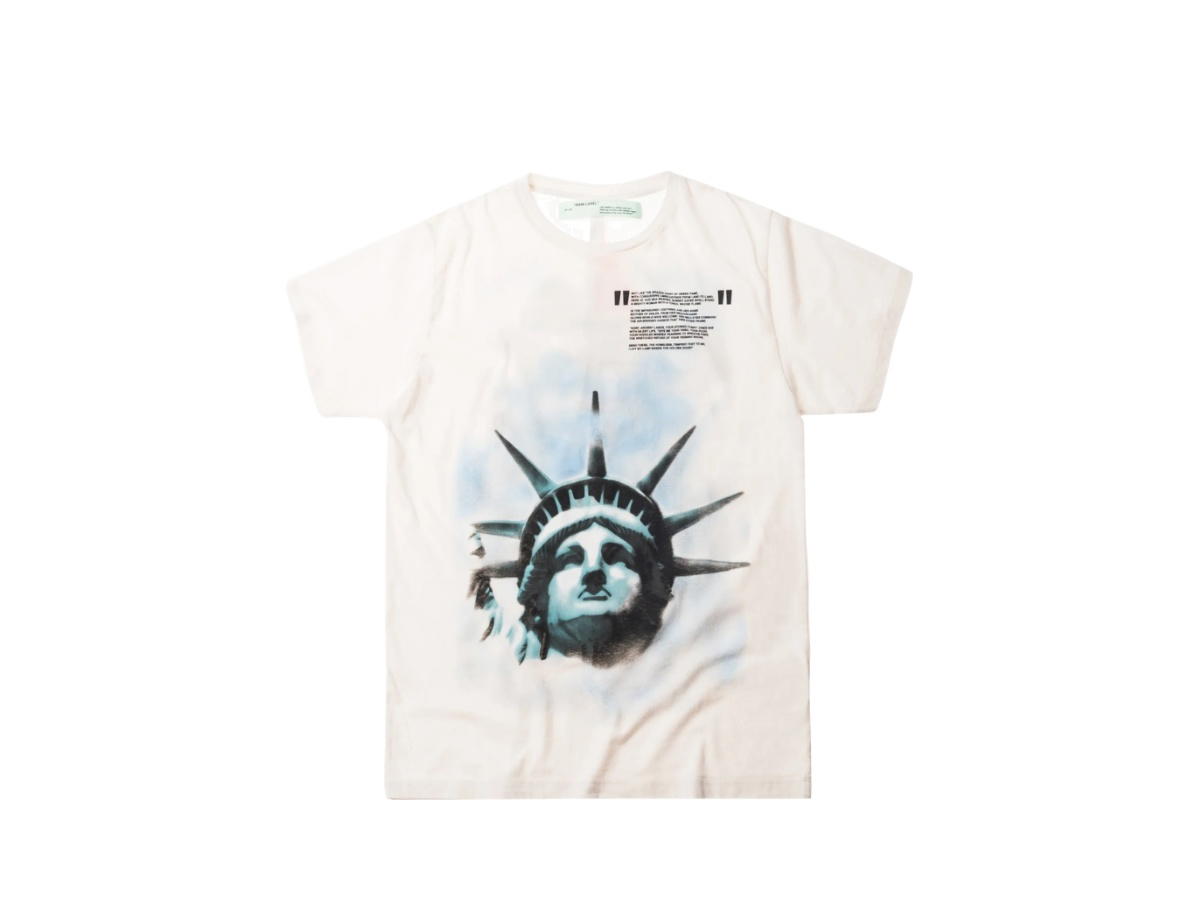 Off-White Off-White Liberty Slim Tee Off White Black