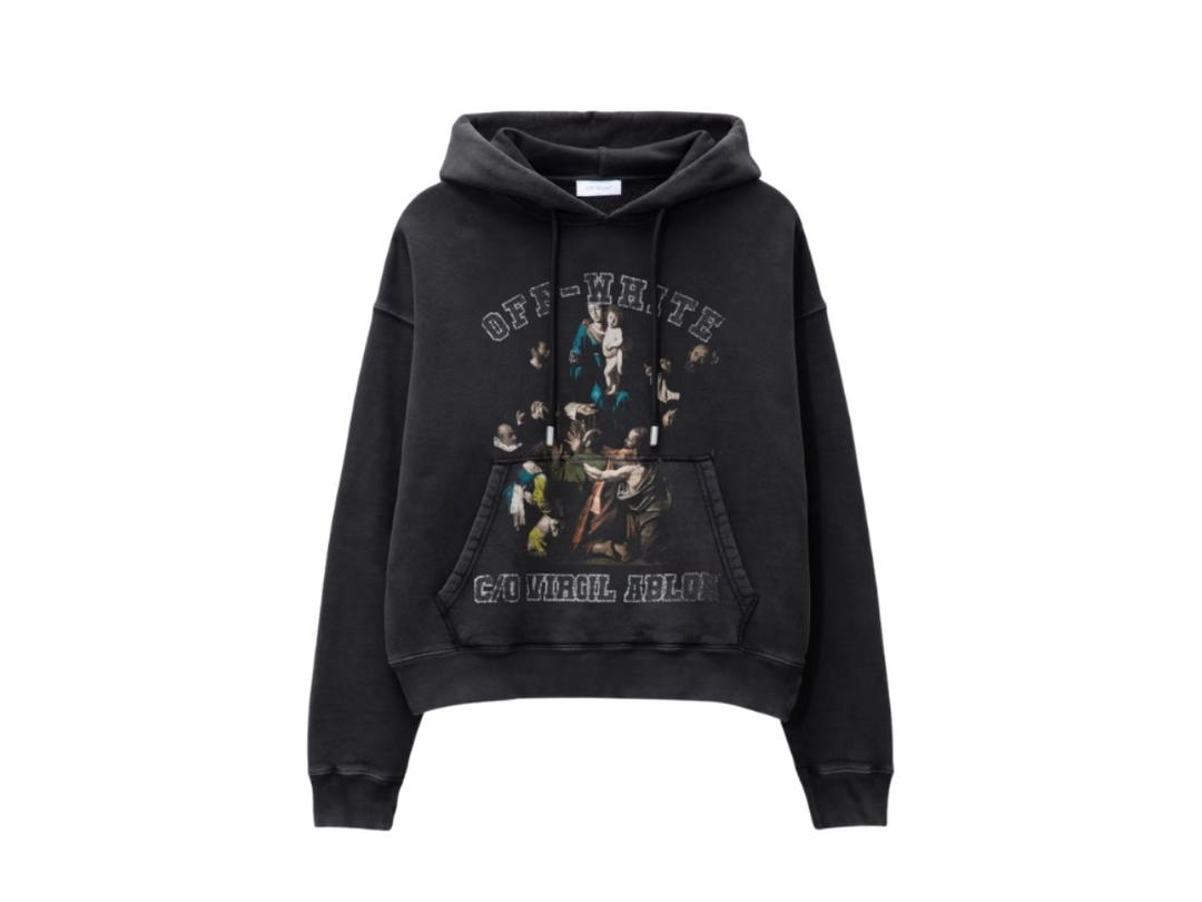 Off-White Off-White Mary Skate Hoodie Black White