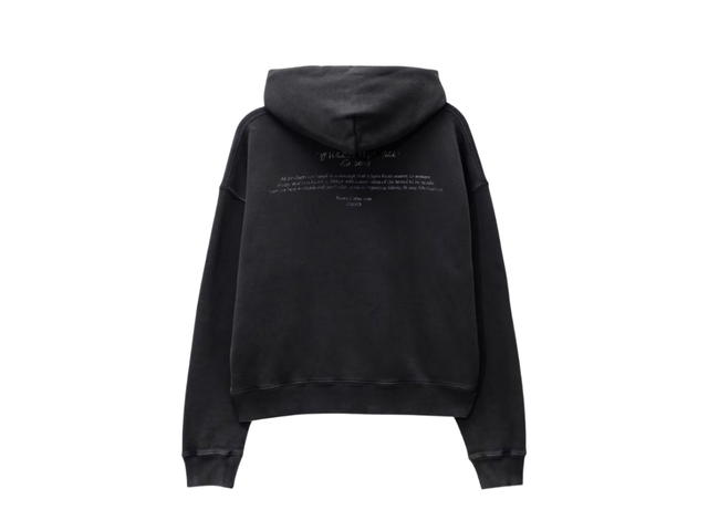 Off-White Off-White Mary Skate Hoodie Black White - view 2
