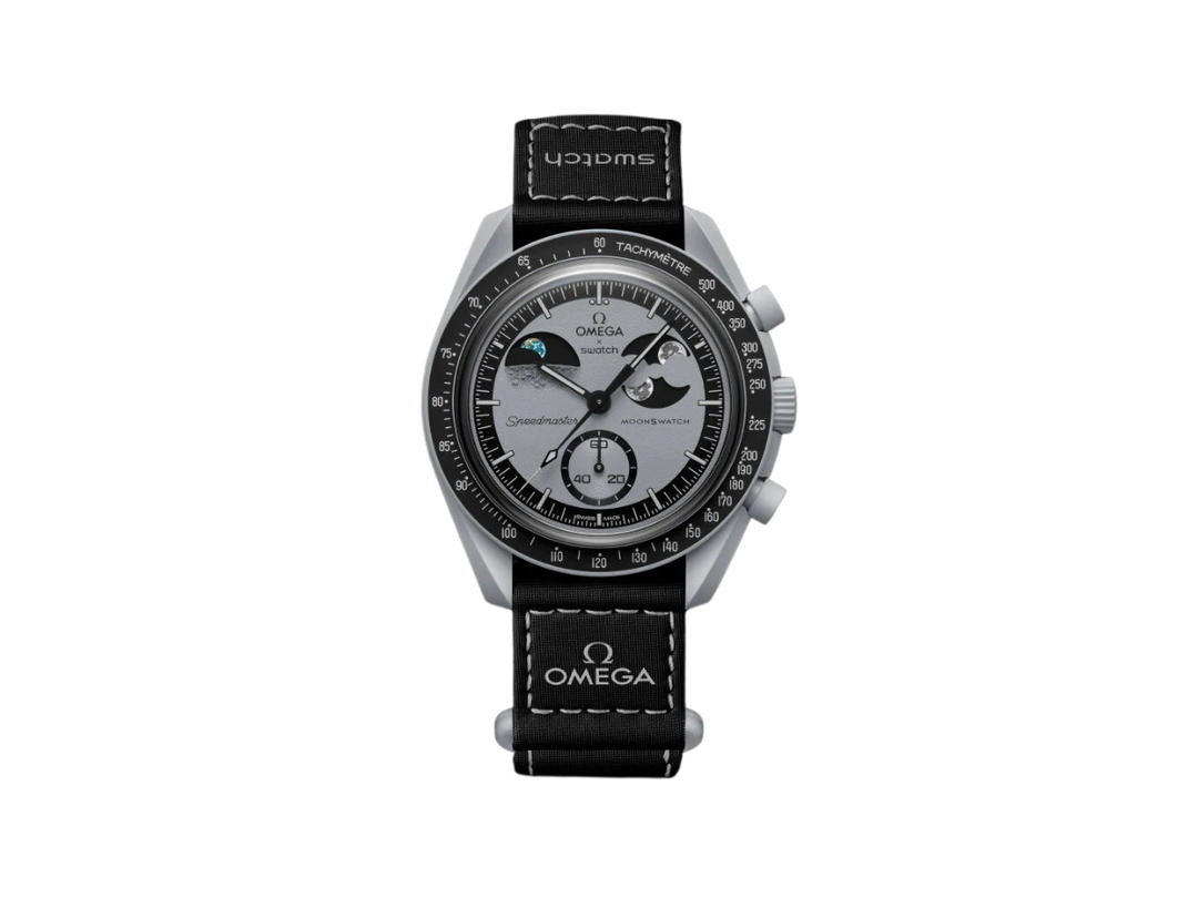 Swatch Swatch x Omega MoonSwatch Mission to Earthphase 42 mm In light gray Bioceramic case