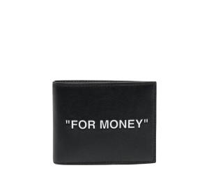 Buy Off-White Quote "For Money" Bifold Wallet Black White at Sasom – Authentic and Ready to Ship