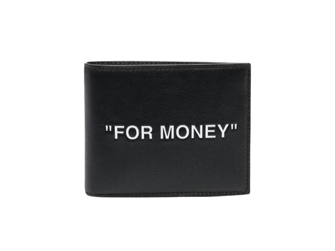 Off-White Off-White Quote "For Money" Bifold Wallet Black White